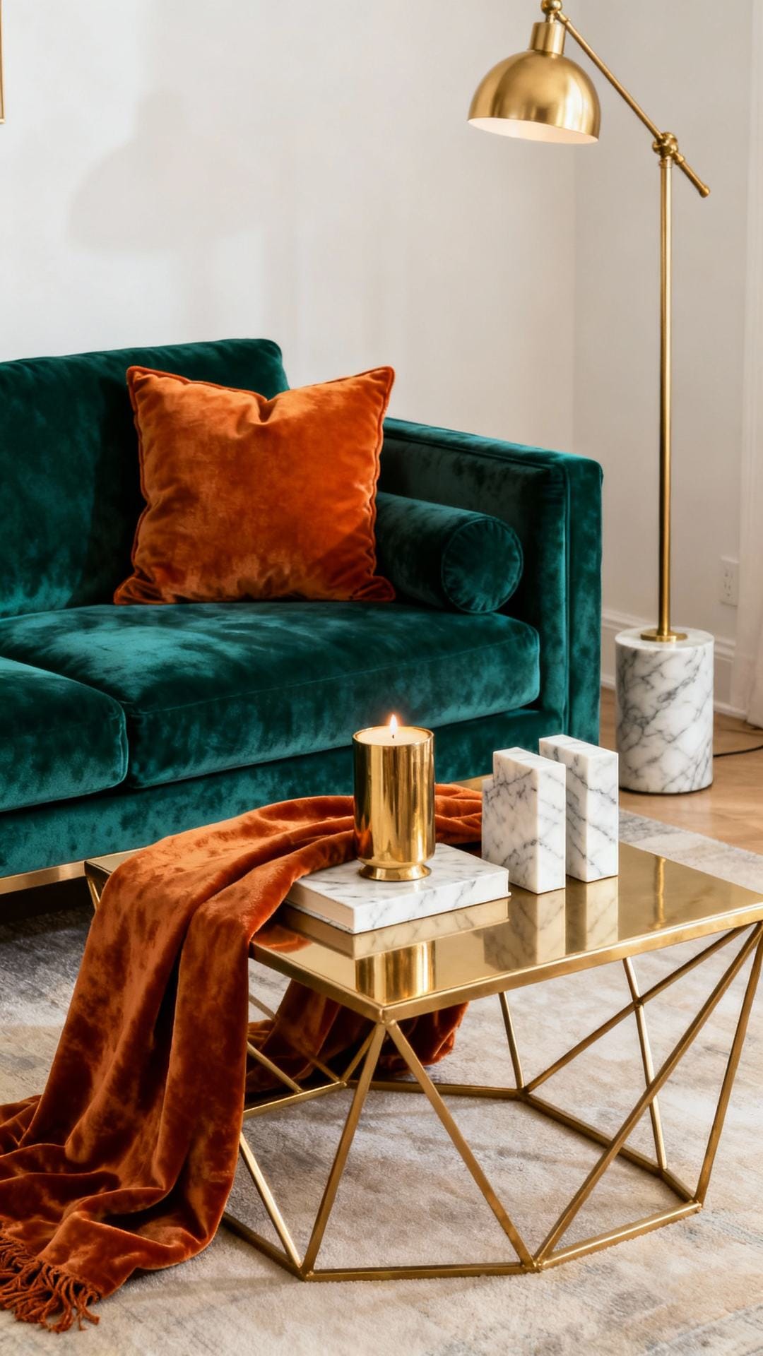 Luxe Velvet and Brass Glam