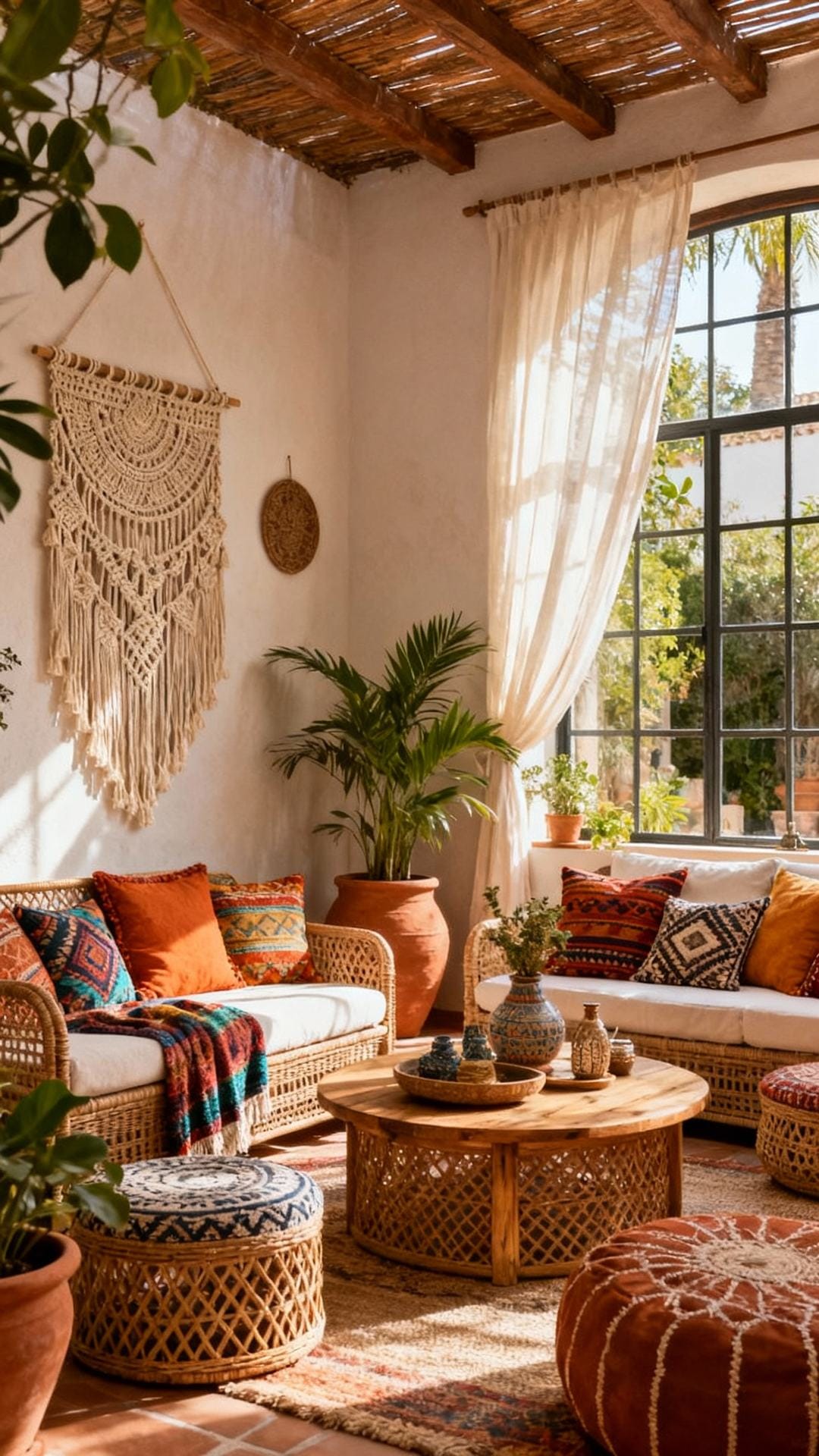 Mediterranean Boho Courtyard Vibes