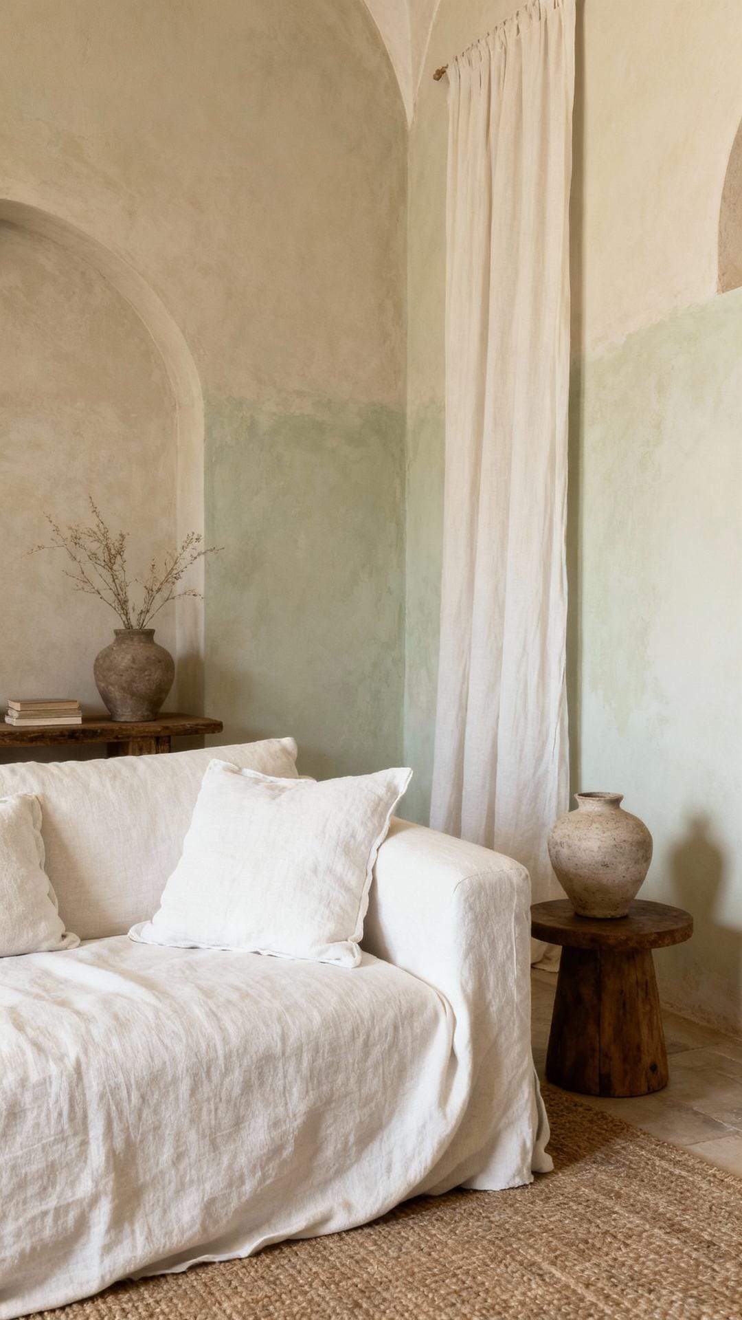 Minimal Monastery Vibes With Linen and Limewash