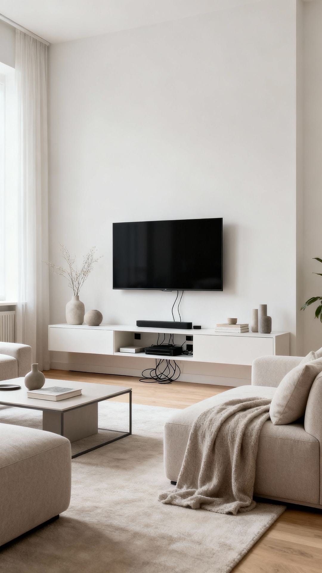 Minimal Tech-Friendly With Hidden Wires