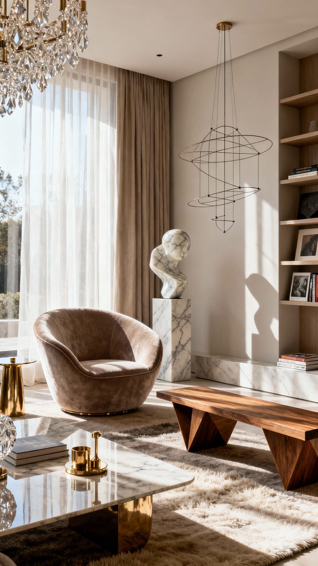 Modern Art Gallery With Sculptural Seating