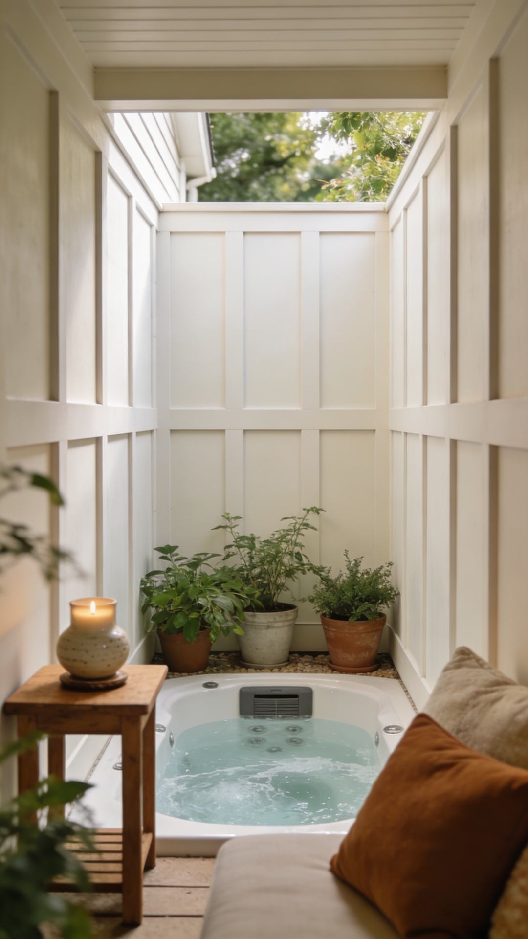 Modern Farmhouse Nook With Board-and-Batten Privacy