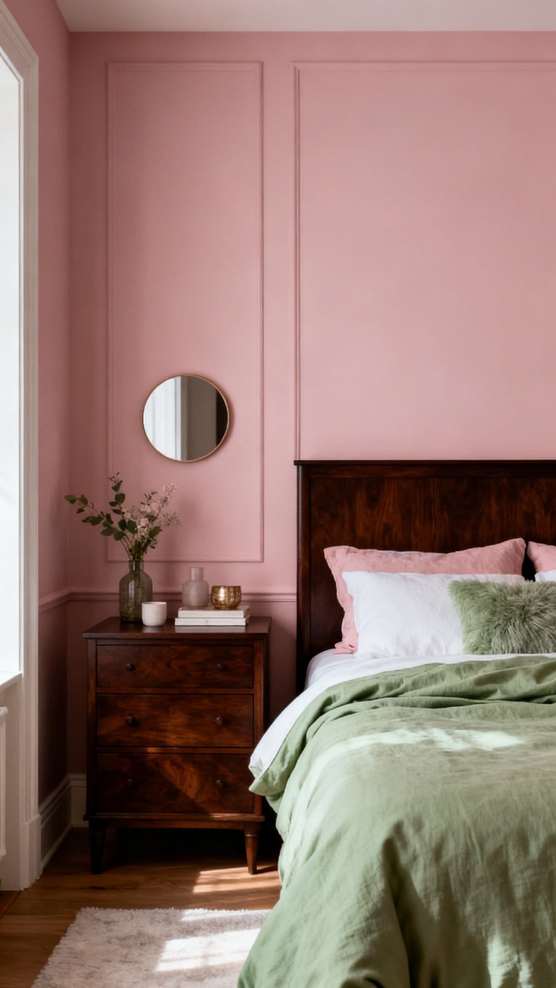 Moody Blush With Deep Wood Tones