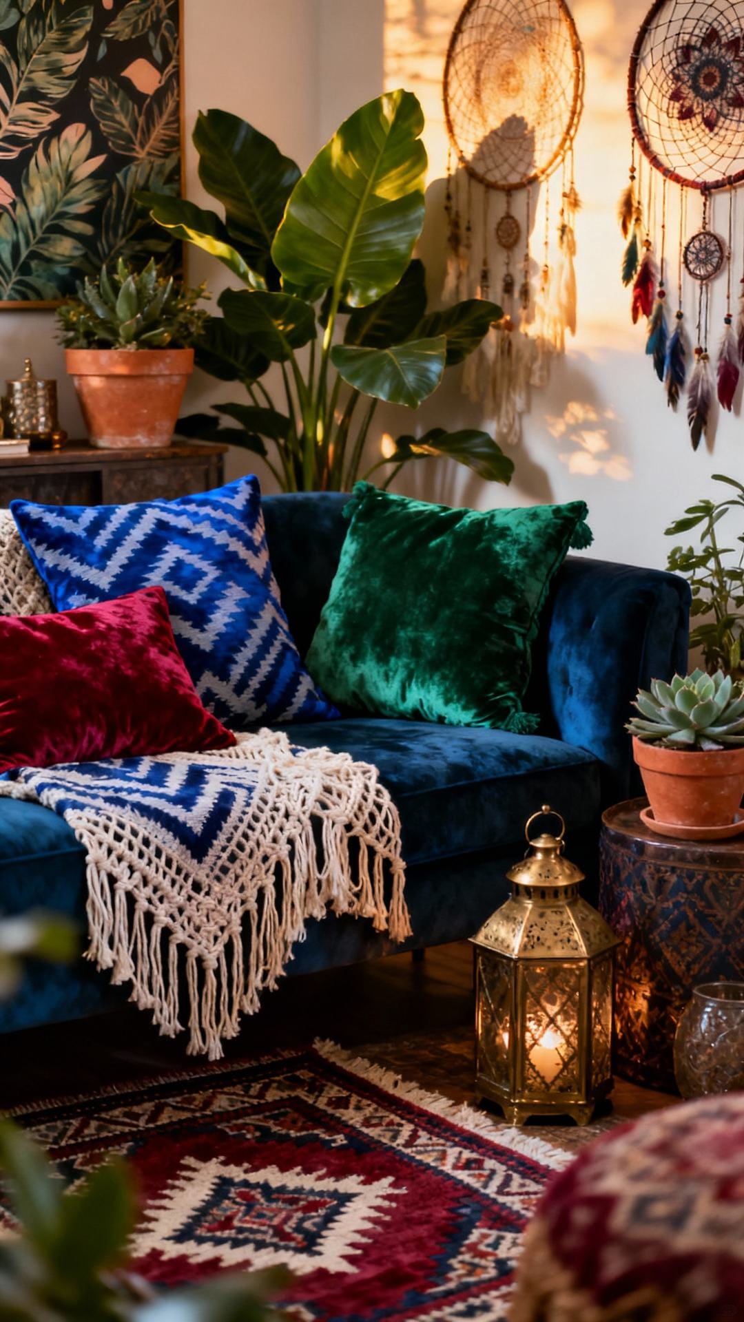 Moody Maximalist Boho With Jewel Tones