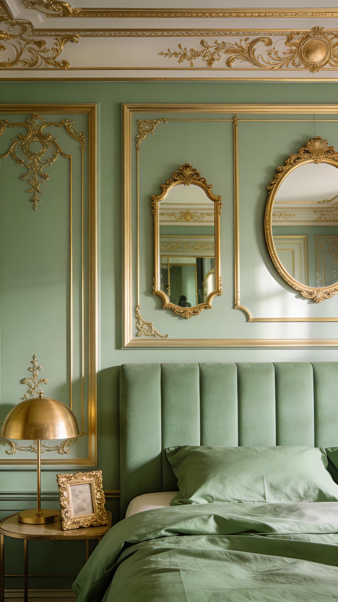 Parisian-Inspired Mouldings With Gilded Accents
