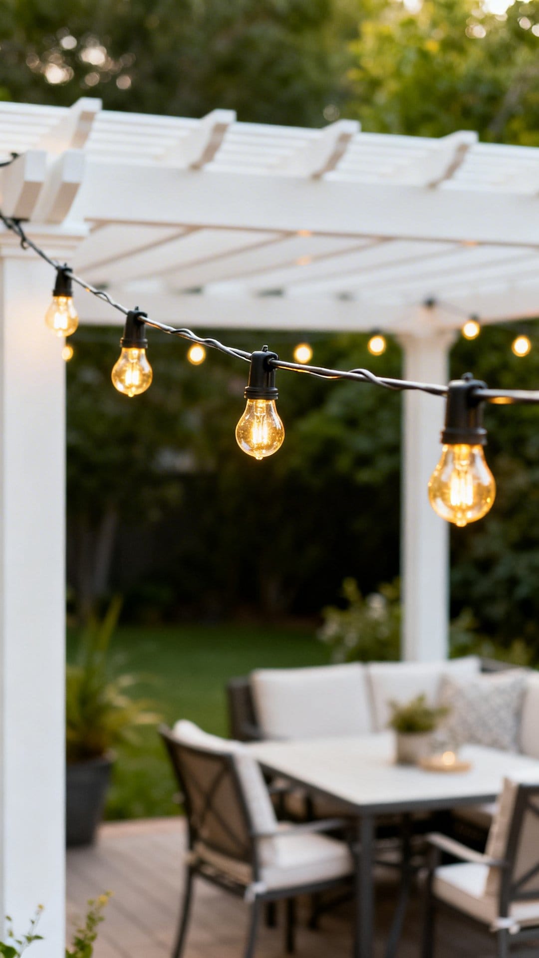 Run Lights On A Tension Wire For Clean Lines