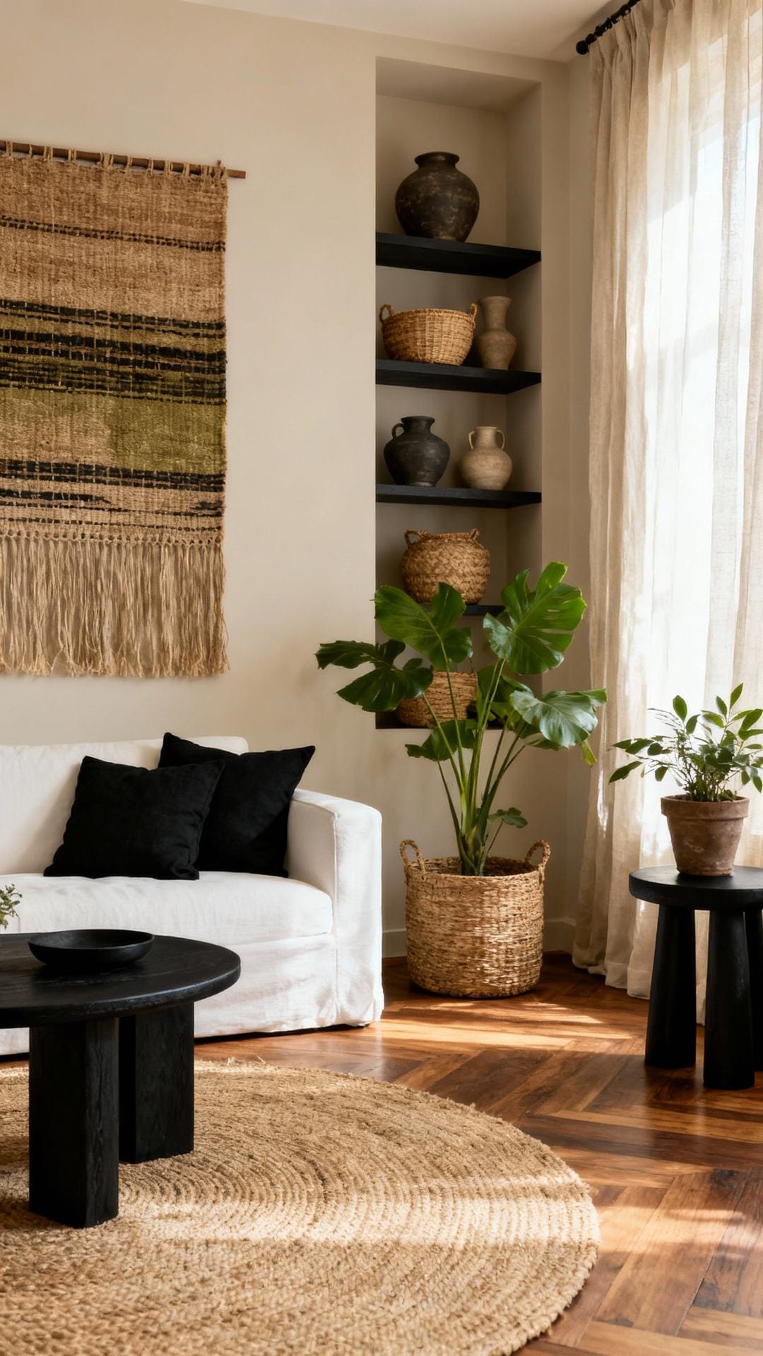 Rustic Modern With Black Accents