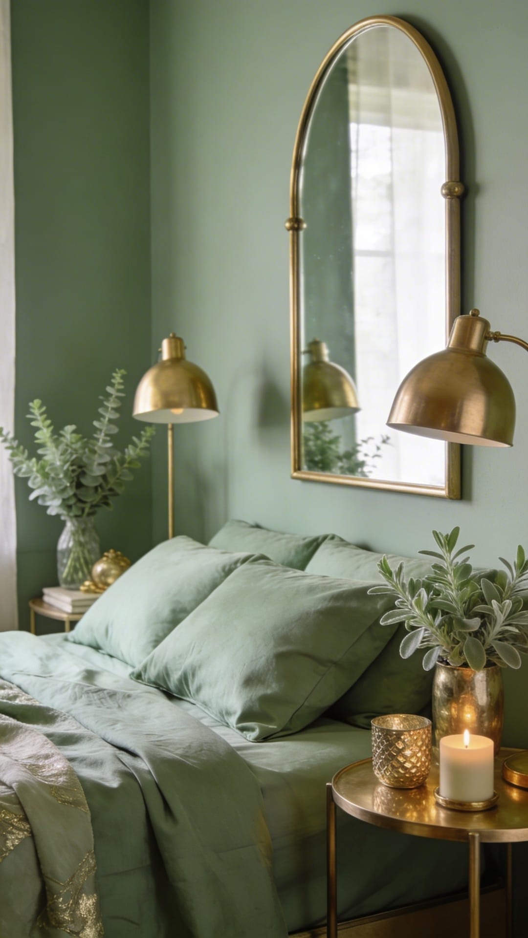 Sage And Brass For Subtle Glam