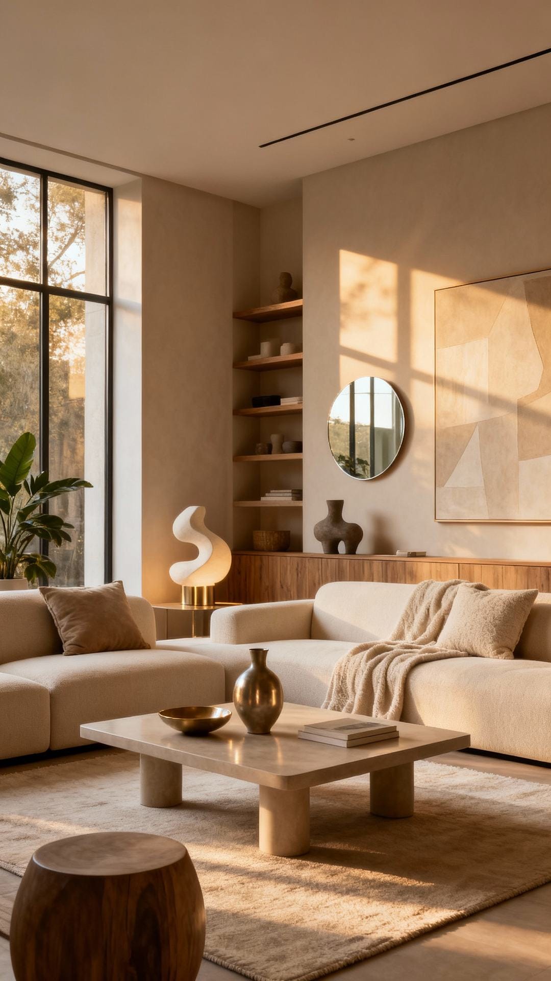 Sculptural Minimalism With Soft Neutrals