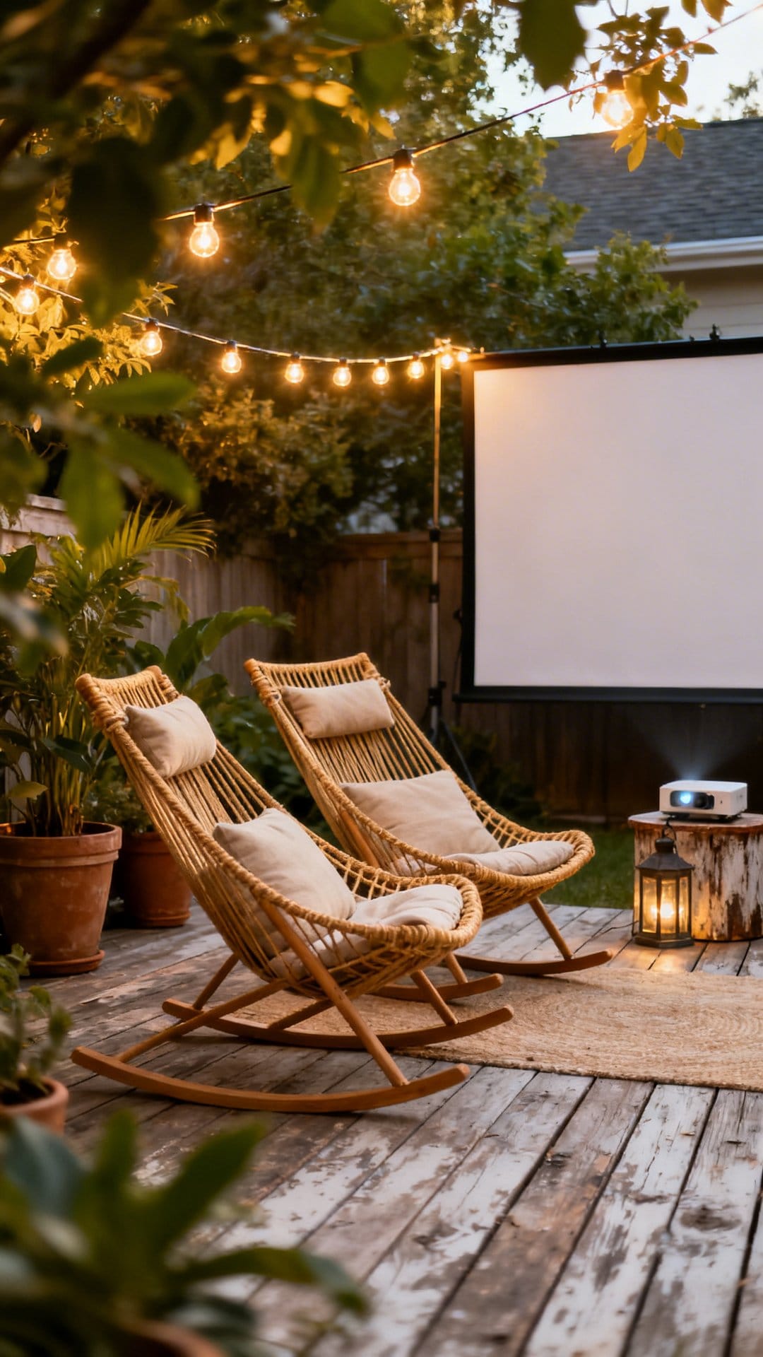 Set Up a Movie Nook With Sling Chairs
