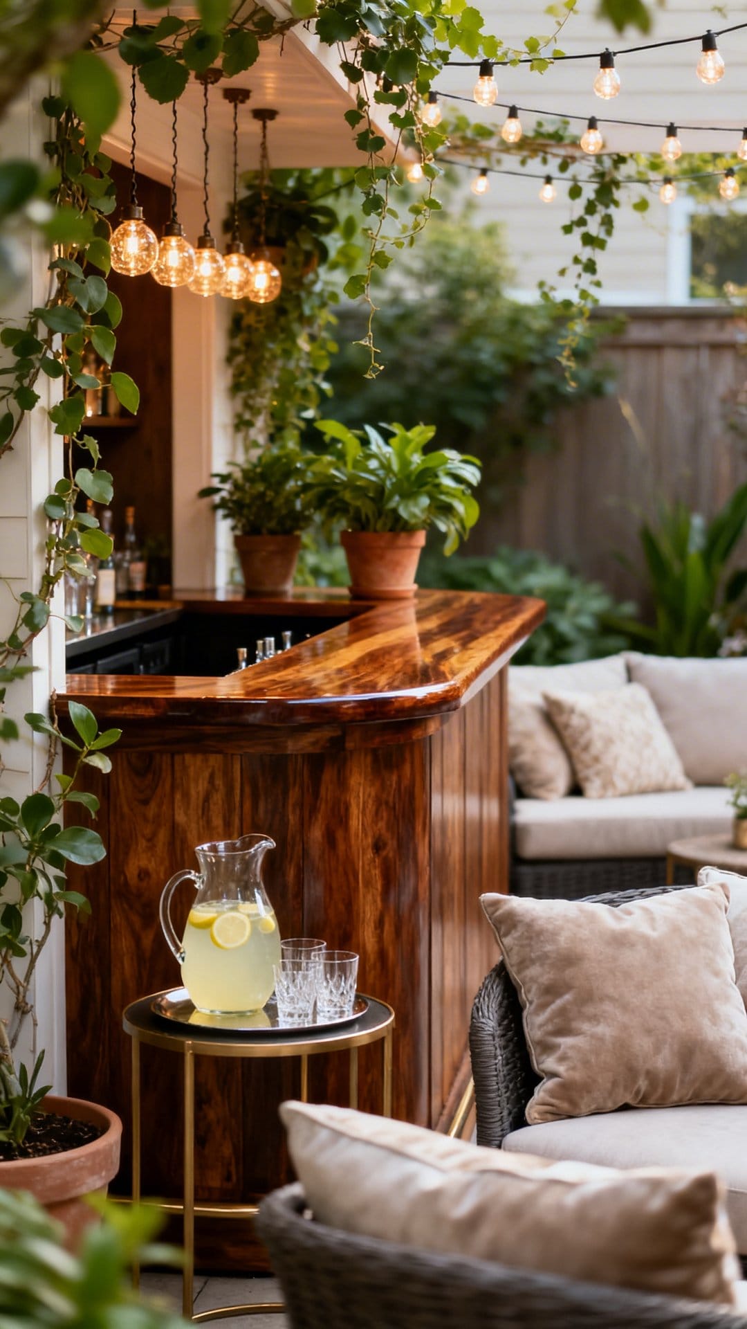 Set Up a Mini Outdoor Bar