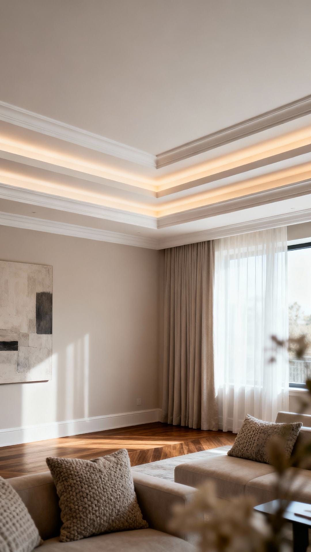 Shadow Lines: Stepped Tray Ceiling With Perimeter Wash