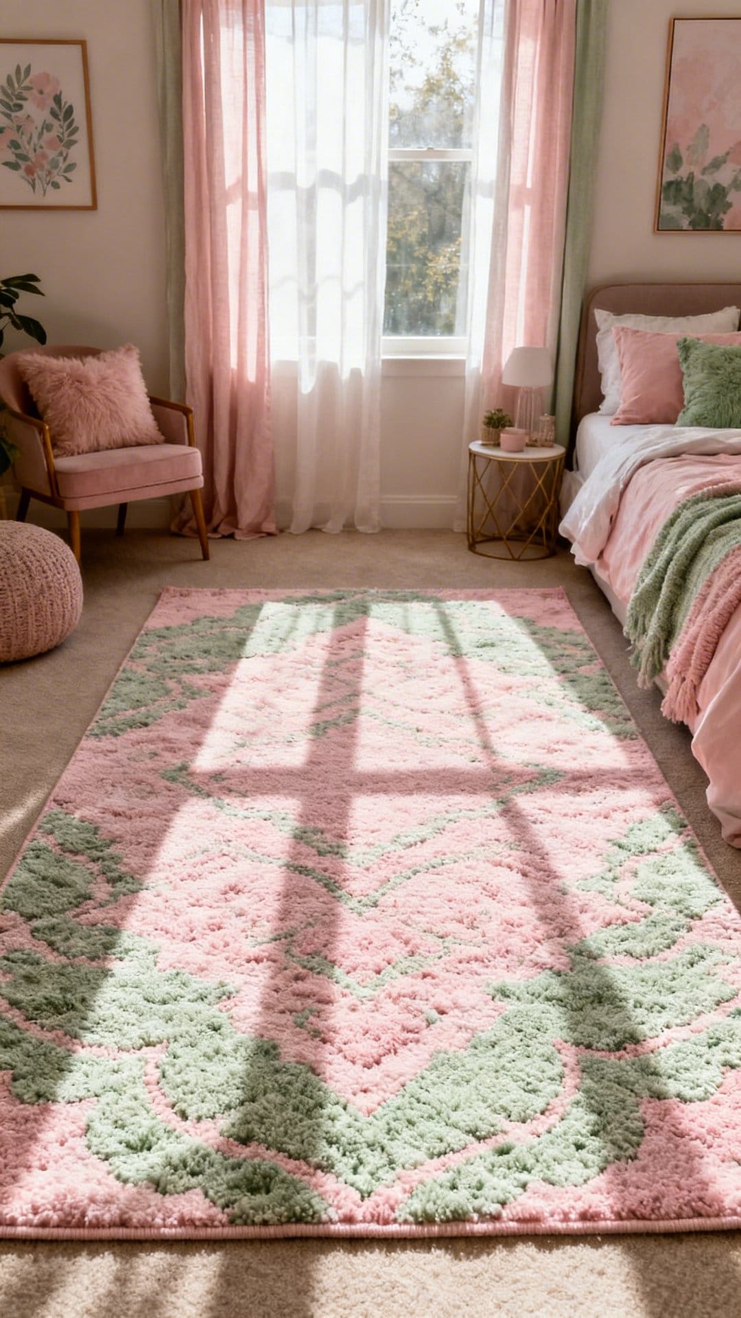 Statement Rug That Marries Both Hues