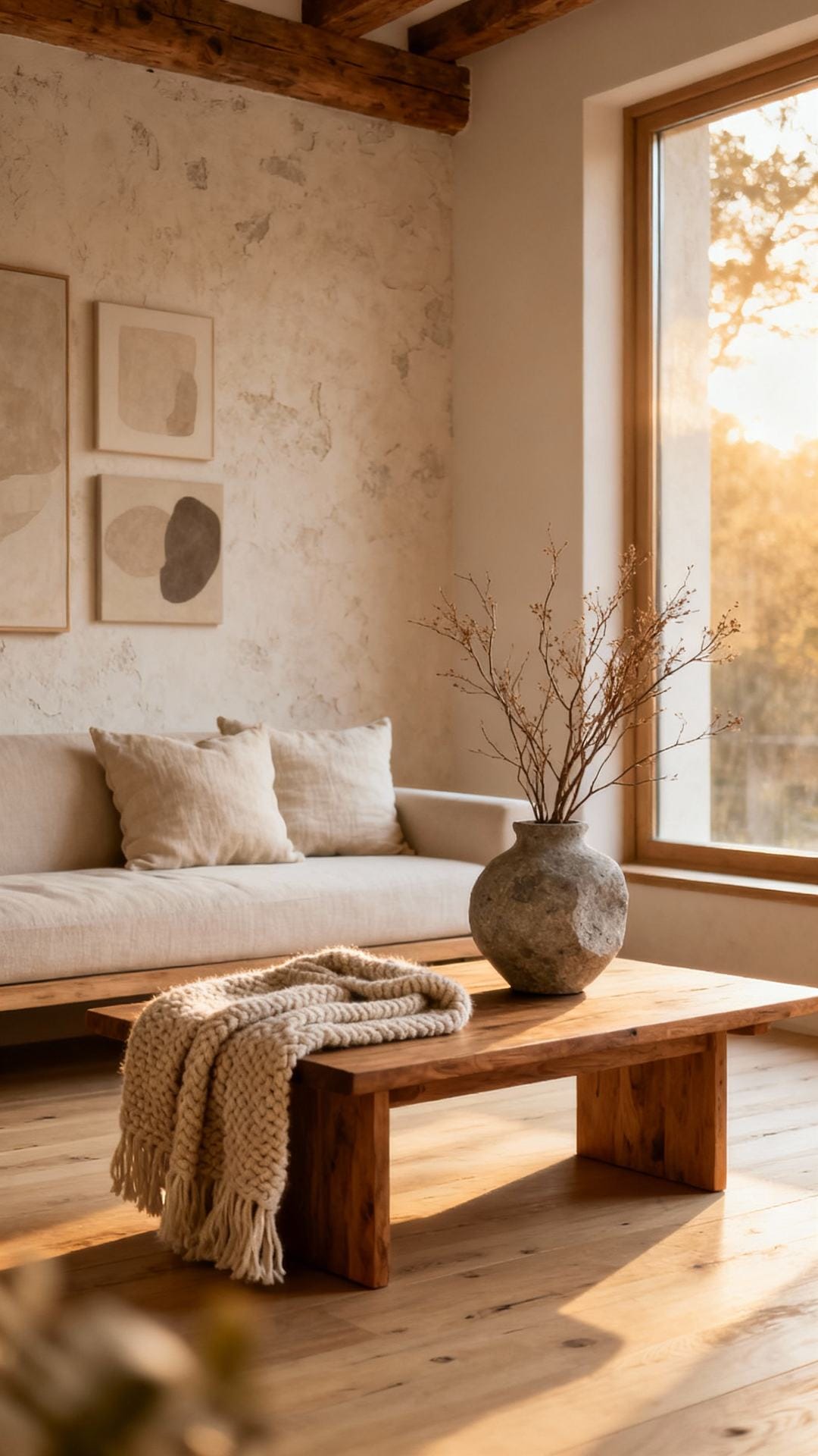 Stone, Wood, And Wool Natural Mix