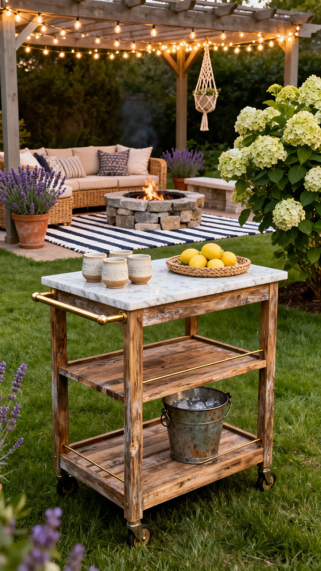 Style A Bold Outdoor Bar Cart