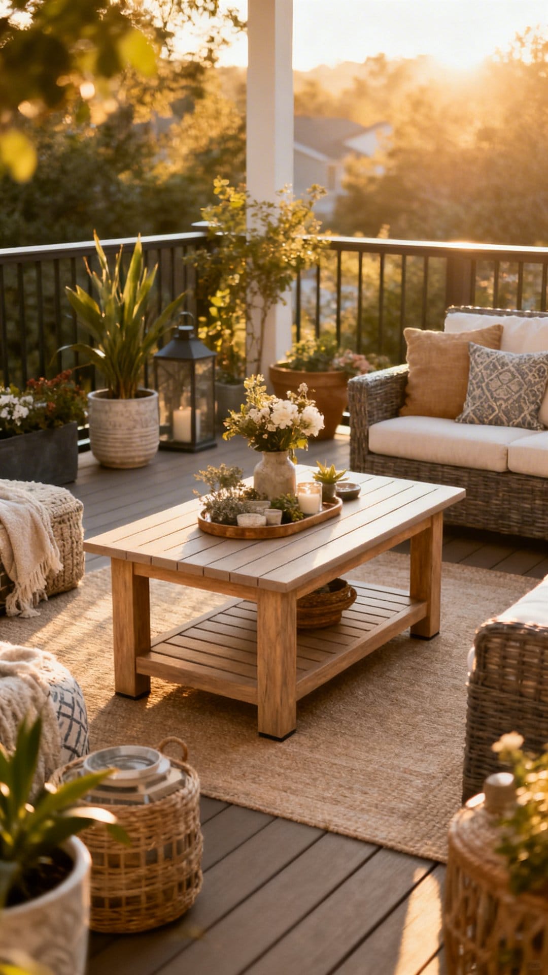Style A Coffee Table With Weather-Safe Decor