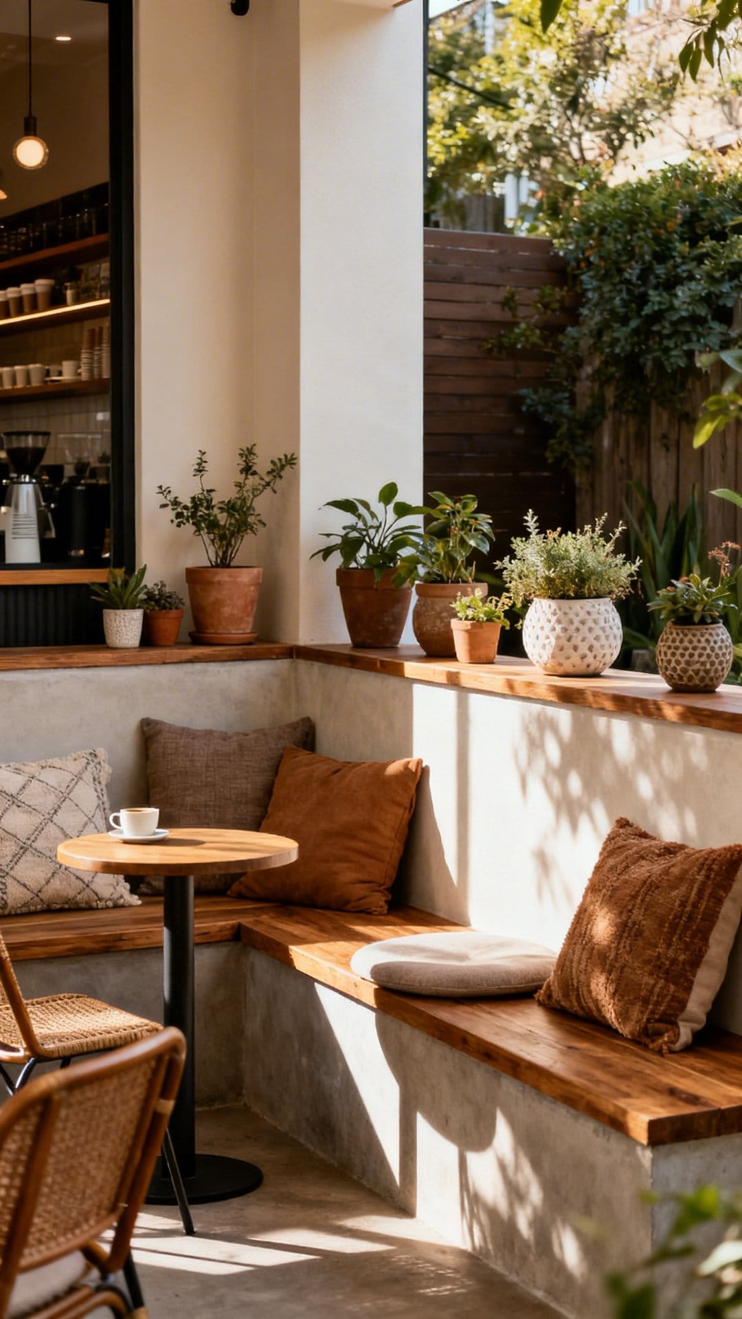 Build a Coffeehouse Corner With Ledges and Stools