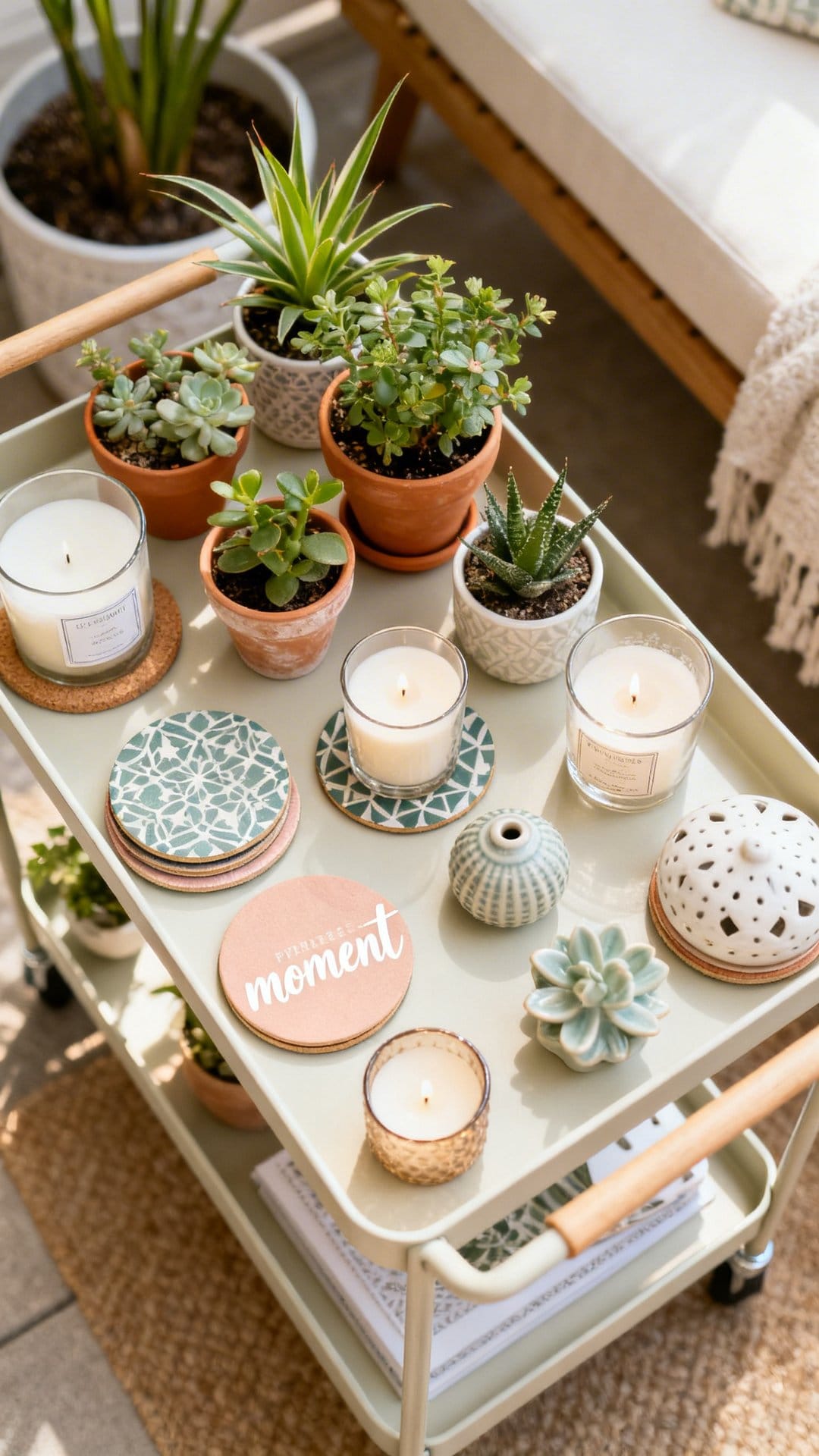 Style a Tray Table For a Mobile "Moment"