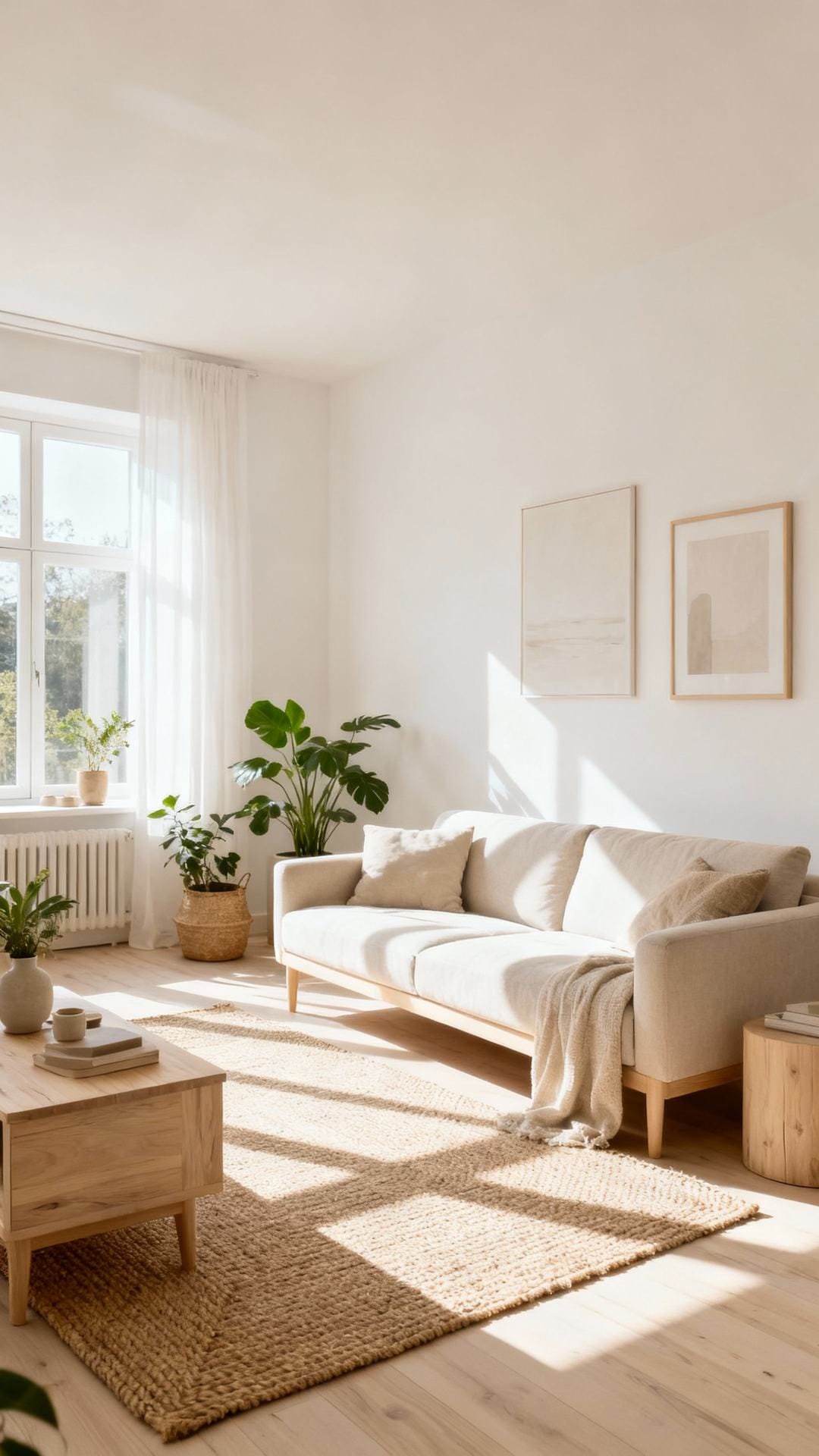 Sun-Washed Scandinavian Haven With Blond Woods