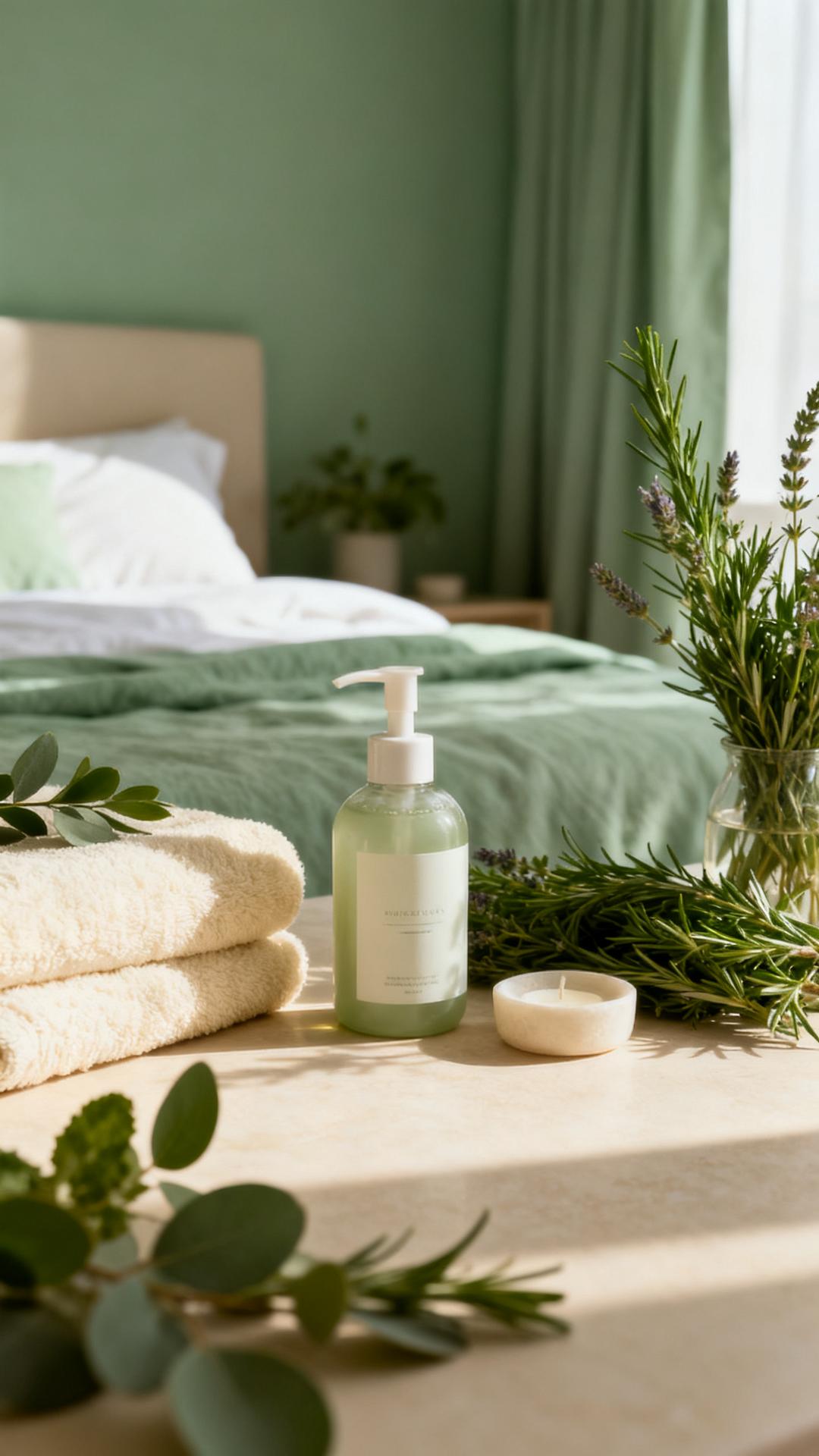 Tranquil Spa Escape With Aromatic Greens