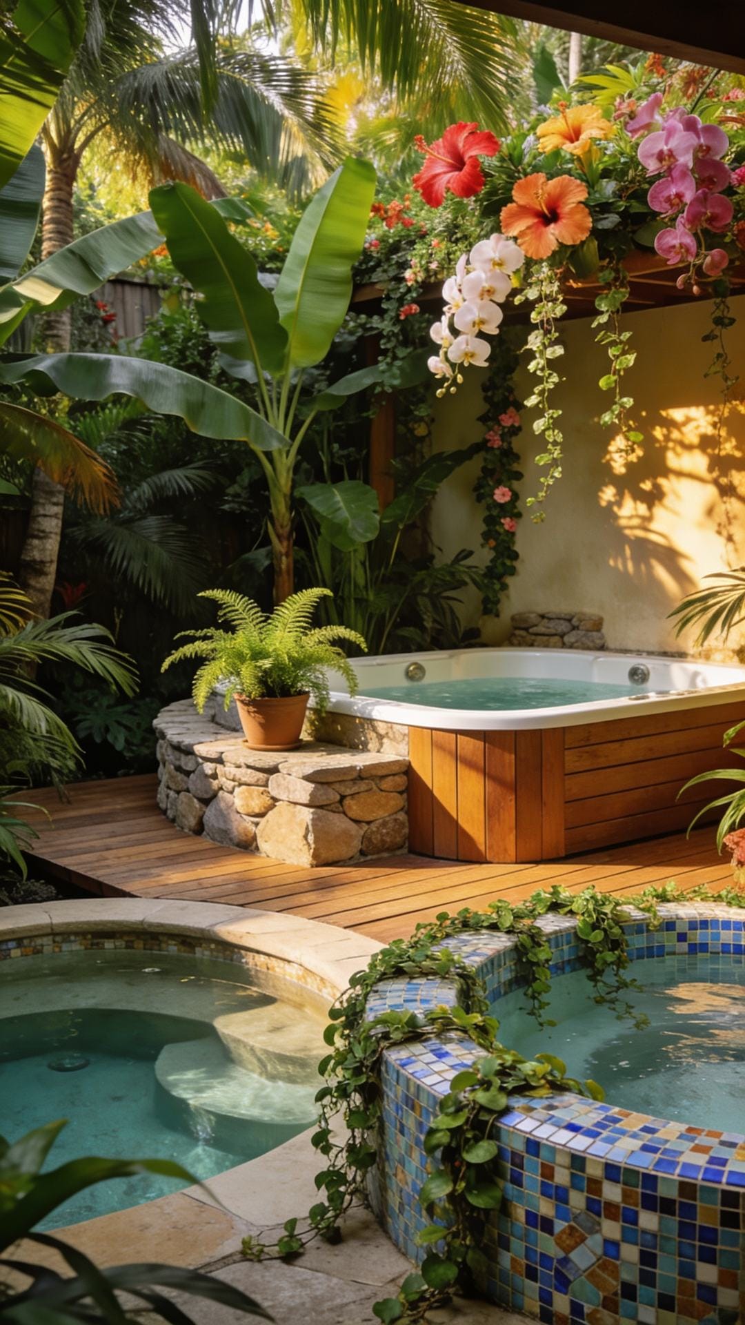 Tropical Hideaway With Lush Jungle Planting