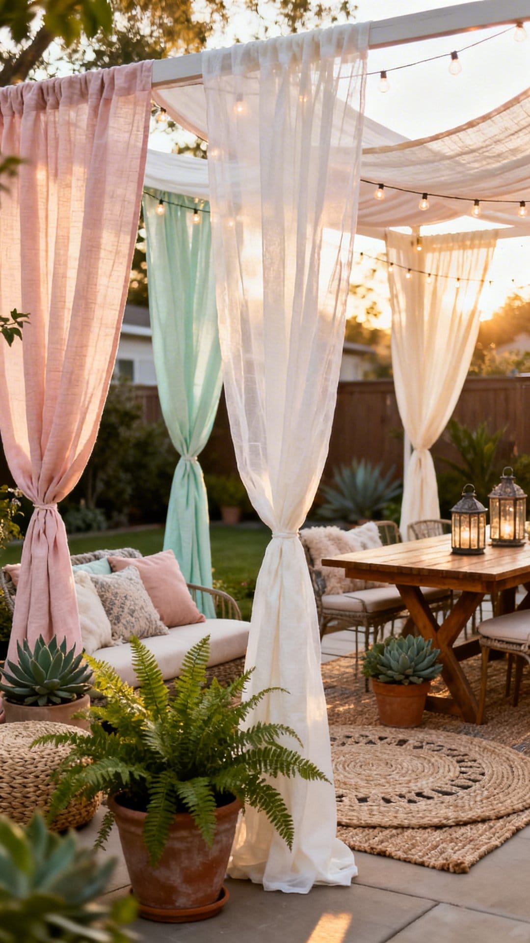 Upgrade With Outdoor Curtains