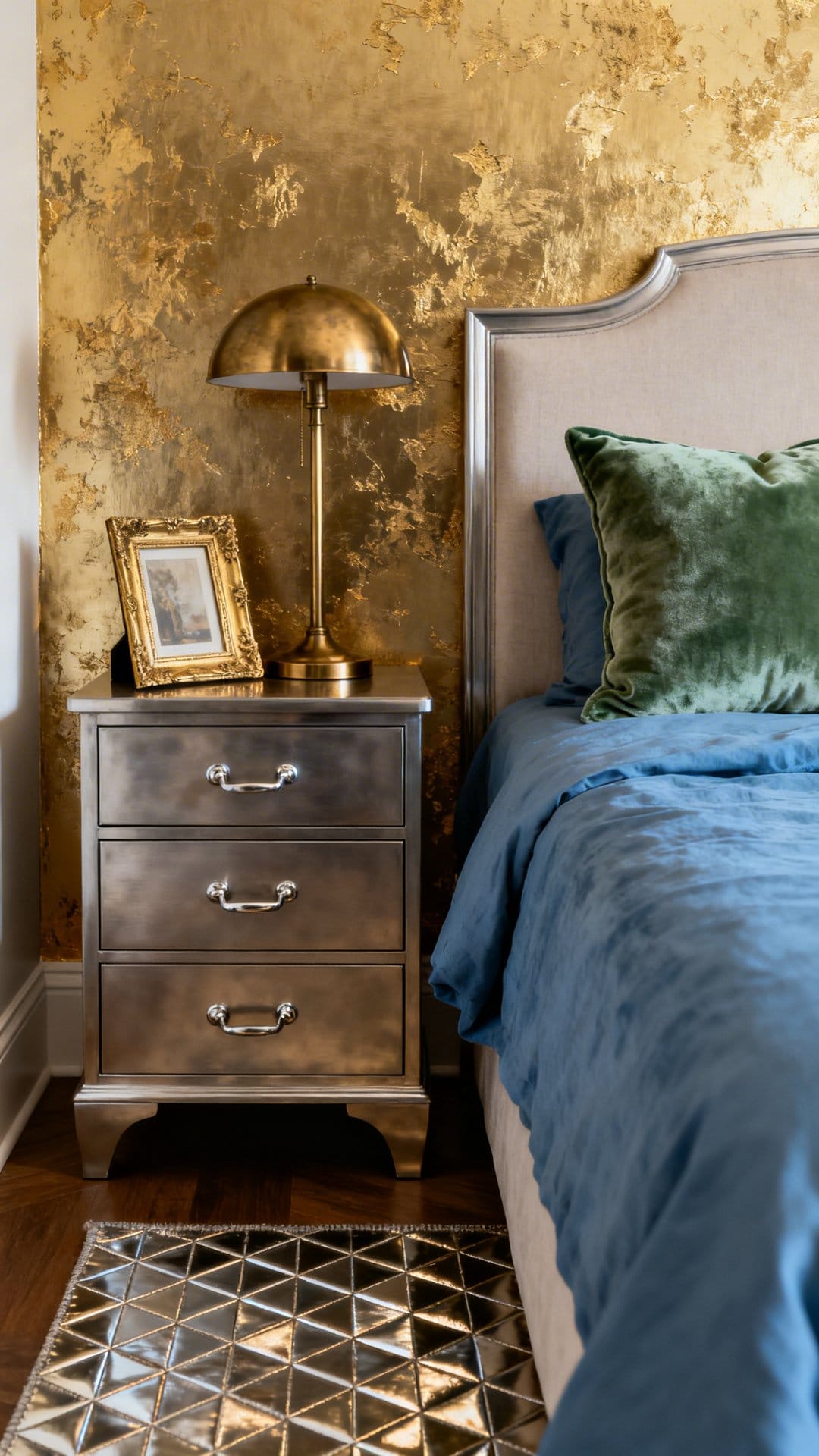 Use Metallics: Brass, Aged Gold, Or Brushed Nickel