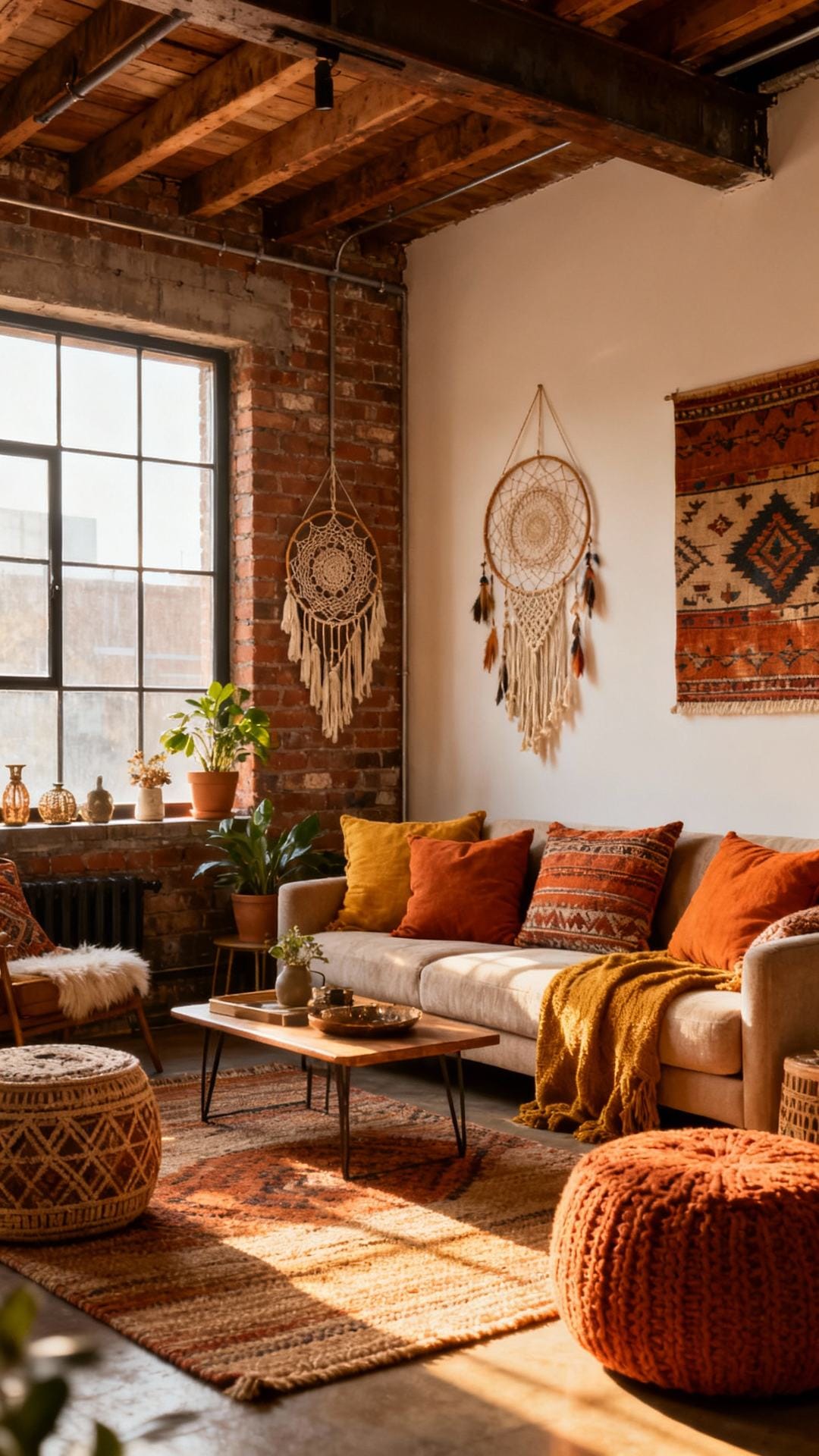 Warm Industrial Boho Loft