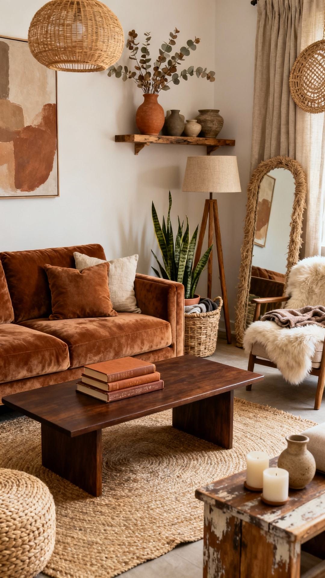 Warm Neutrals With Chocolate and Caramel