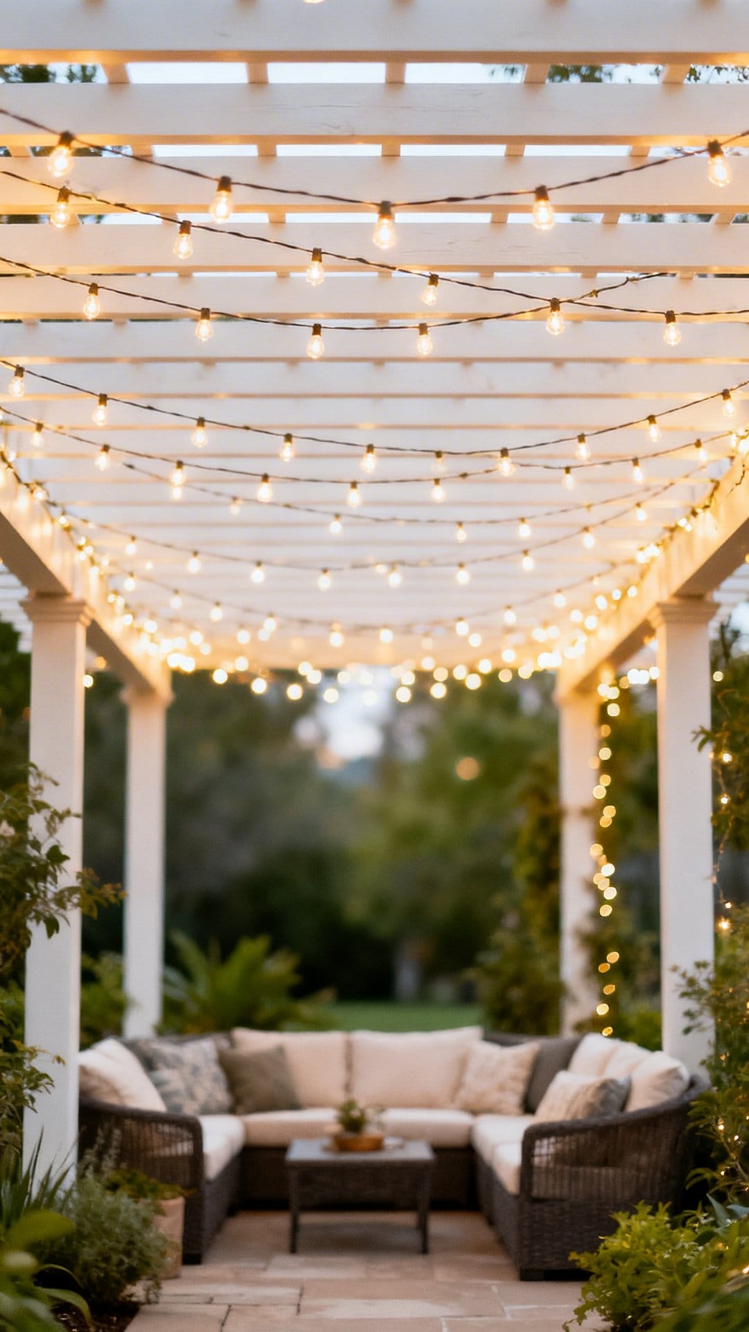Weave Through A Pergola For All-Over Glow