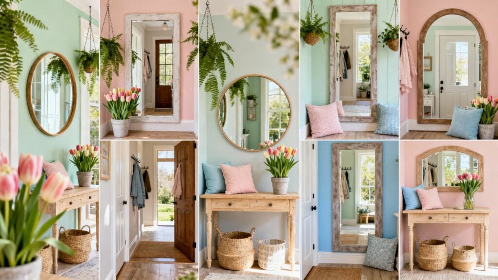 21 Spring Mirror Entryway Ideas to Freshen Your Space