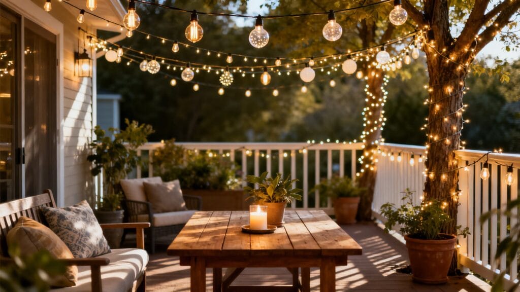 22 Patio String Light Ideas for a Cozy Glow Tonight
