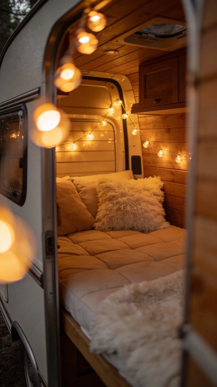 Soft ambient light bringing a gentle glow to a neutral room