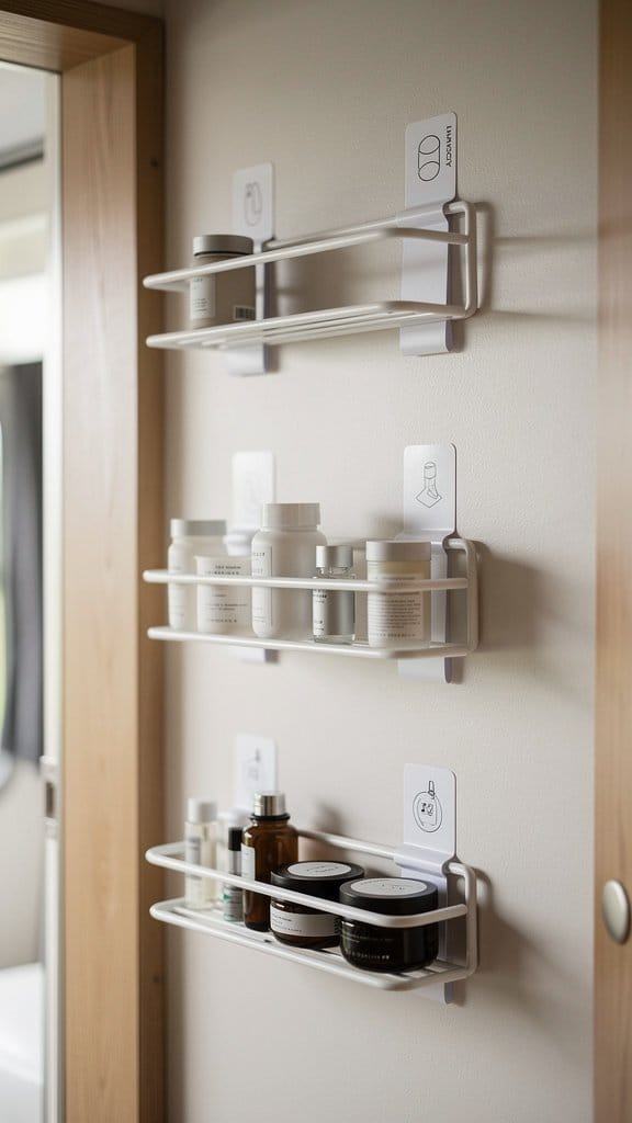 Add Command Strips and Mini Racks