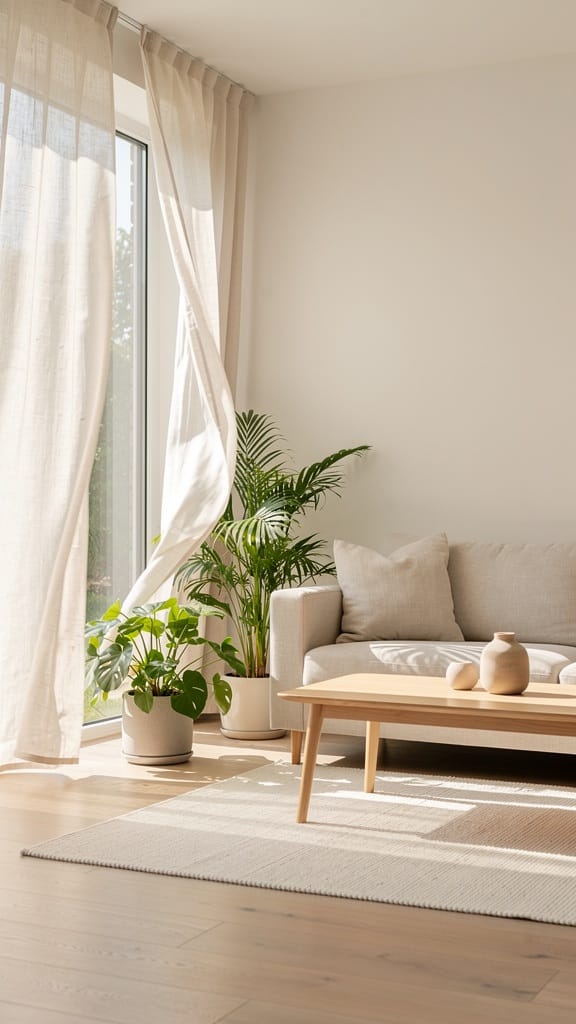 Add Lightweight Curtains for Soft Movement