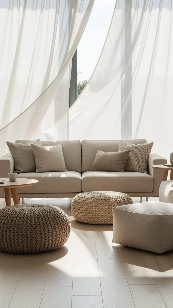 Add Lightweight Ottomans and Poufs