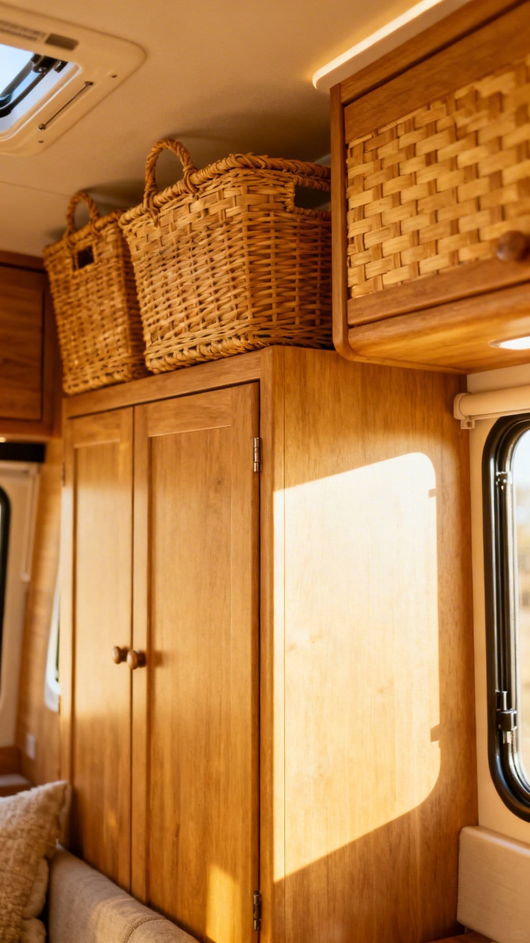 Add Overhead Cabinets or Bins