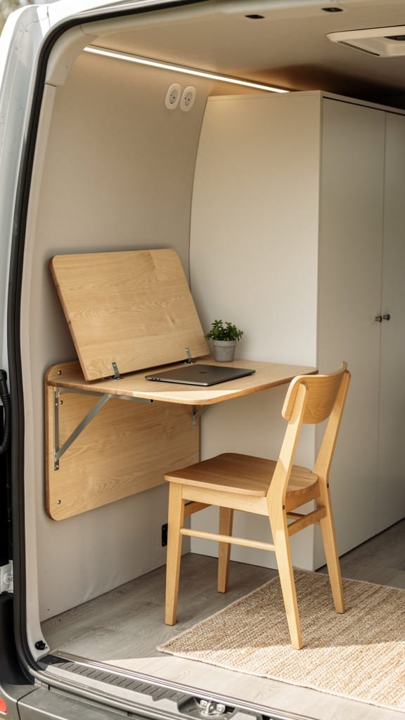 Add a Folding Desk for Remote Work