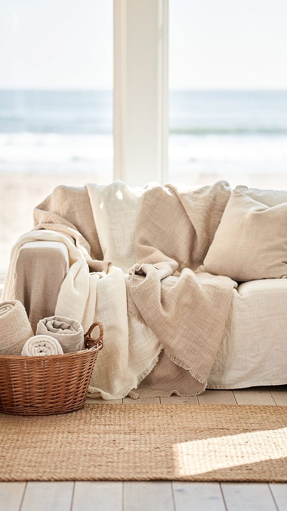 Beach-Inspired Throws and Textiles