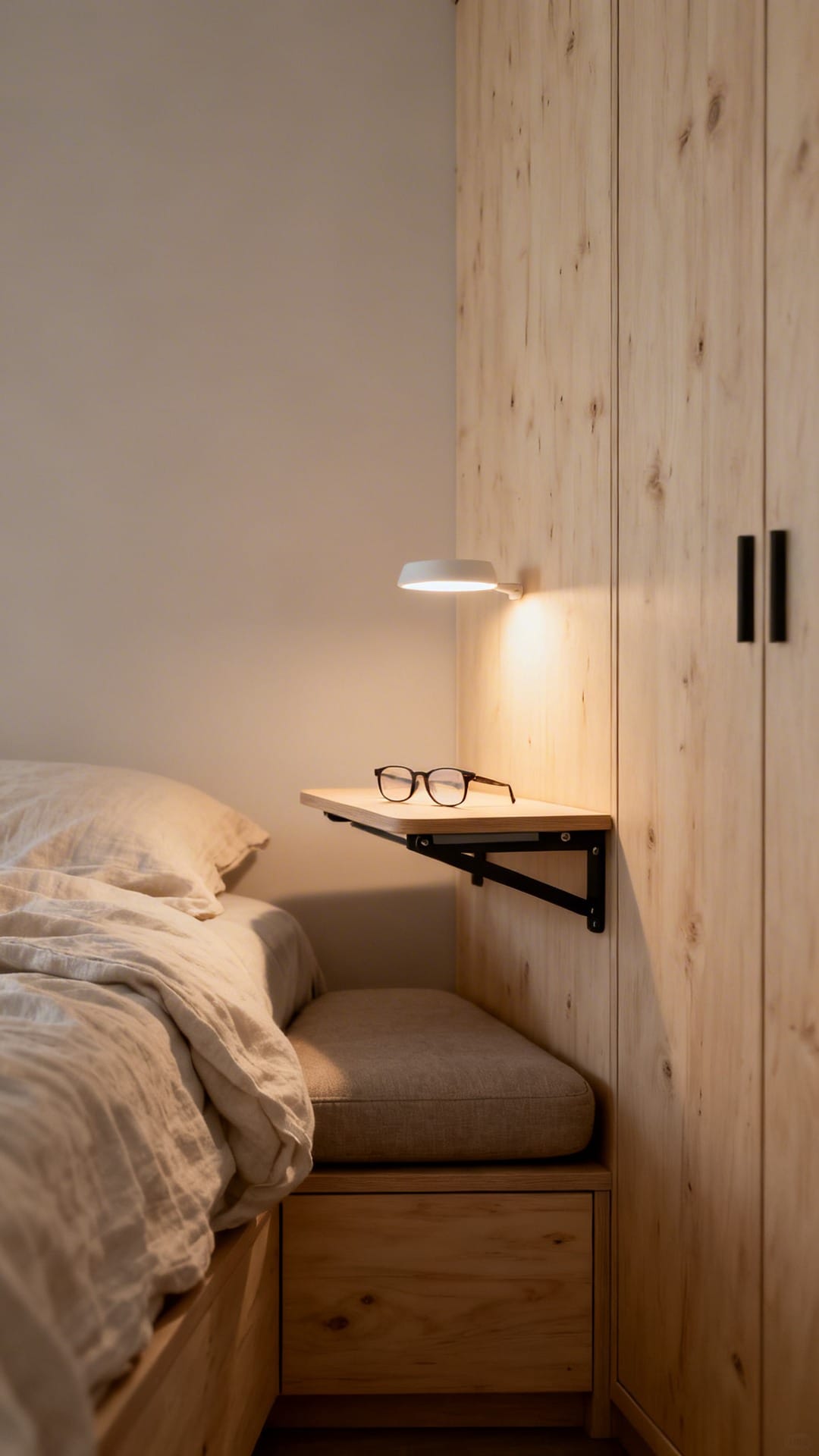 Bedside Shelves That Fold Away