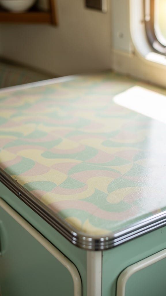Bring In Vintage-Inspired Linoleum Countertops