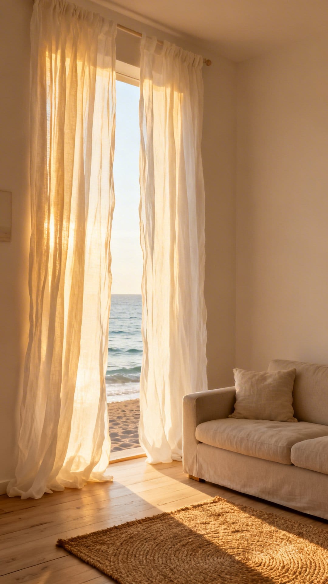 Bring in Light Linen Curtains