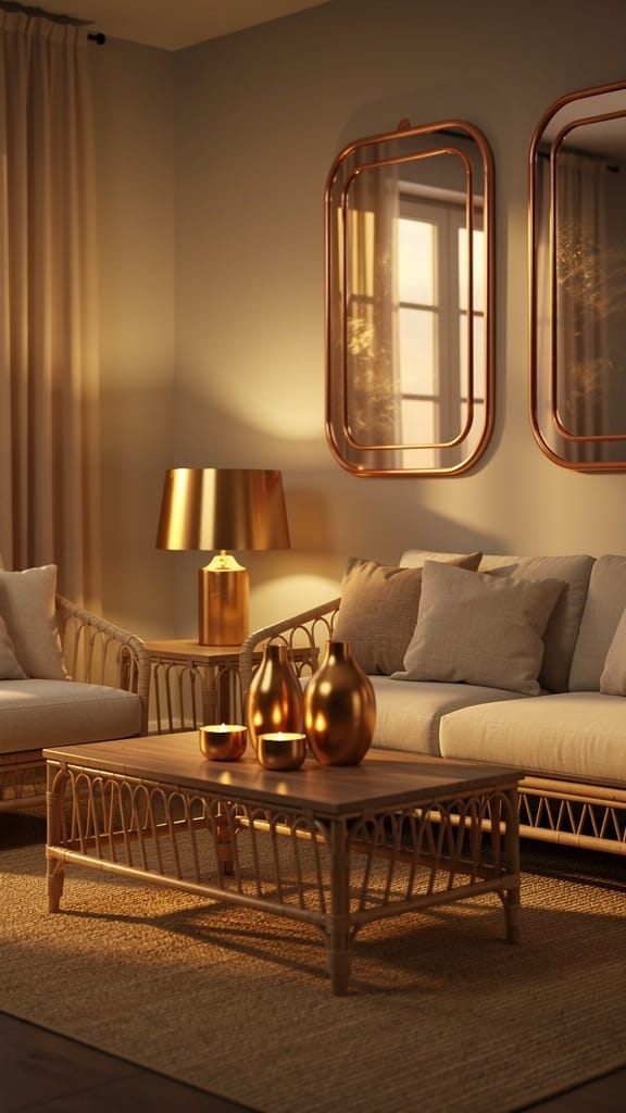 Bring in Warm Metallic Accents