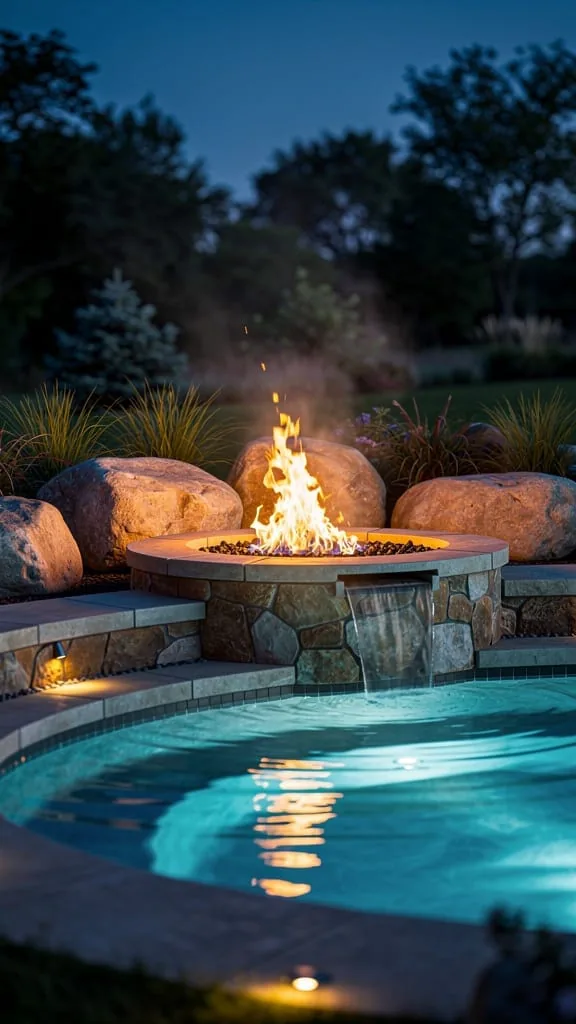 Build a Rock Fire Pit Adjacent