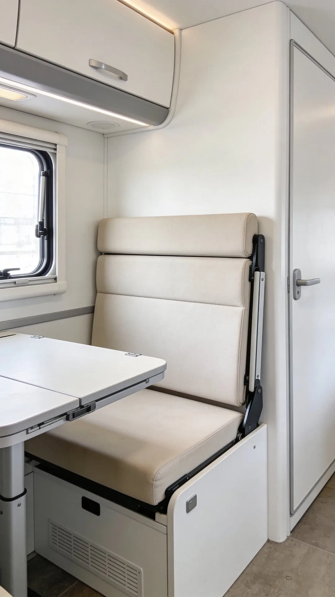 lightweight multitasking furniture for van life kitchen setup