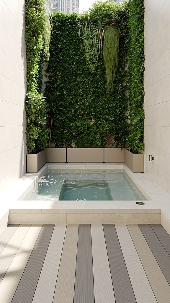 Compact Courtyard Jacuzzi