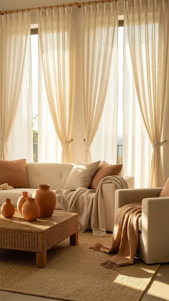 Cotton Gauze Drapes