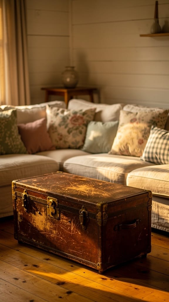Create a Centerpiece Using Antique Trunks