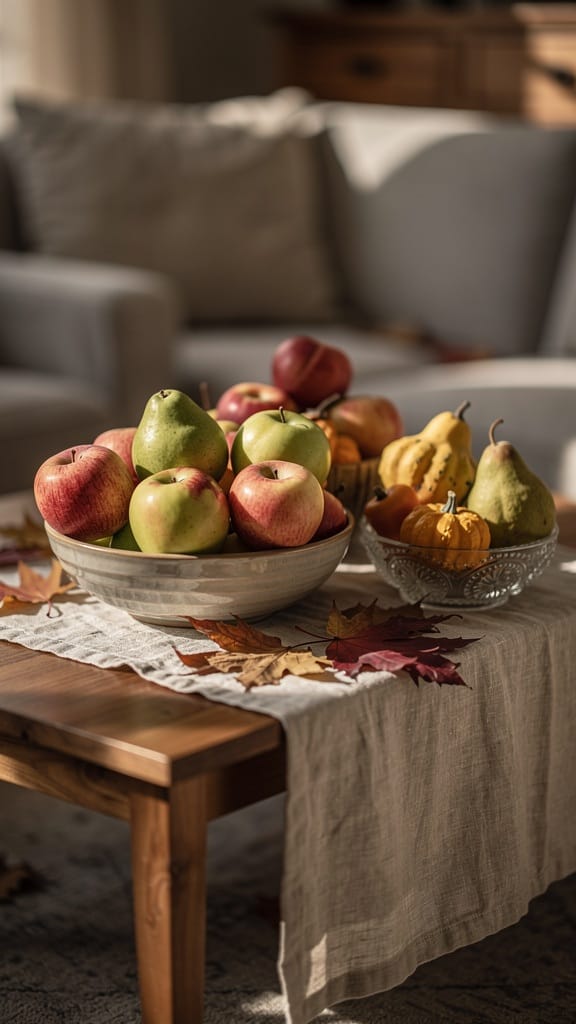 Decorate with Fruits and Gourds