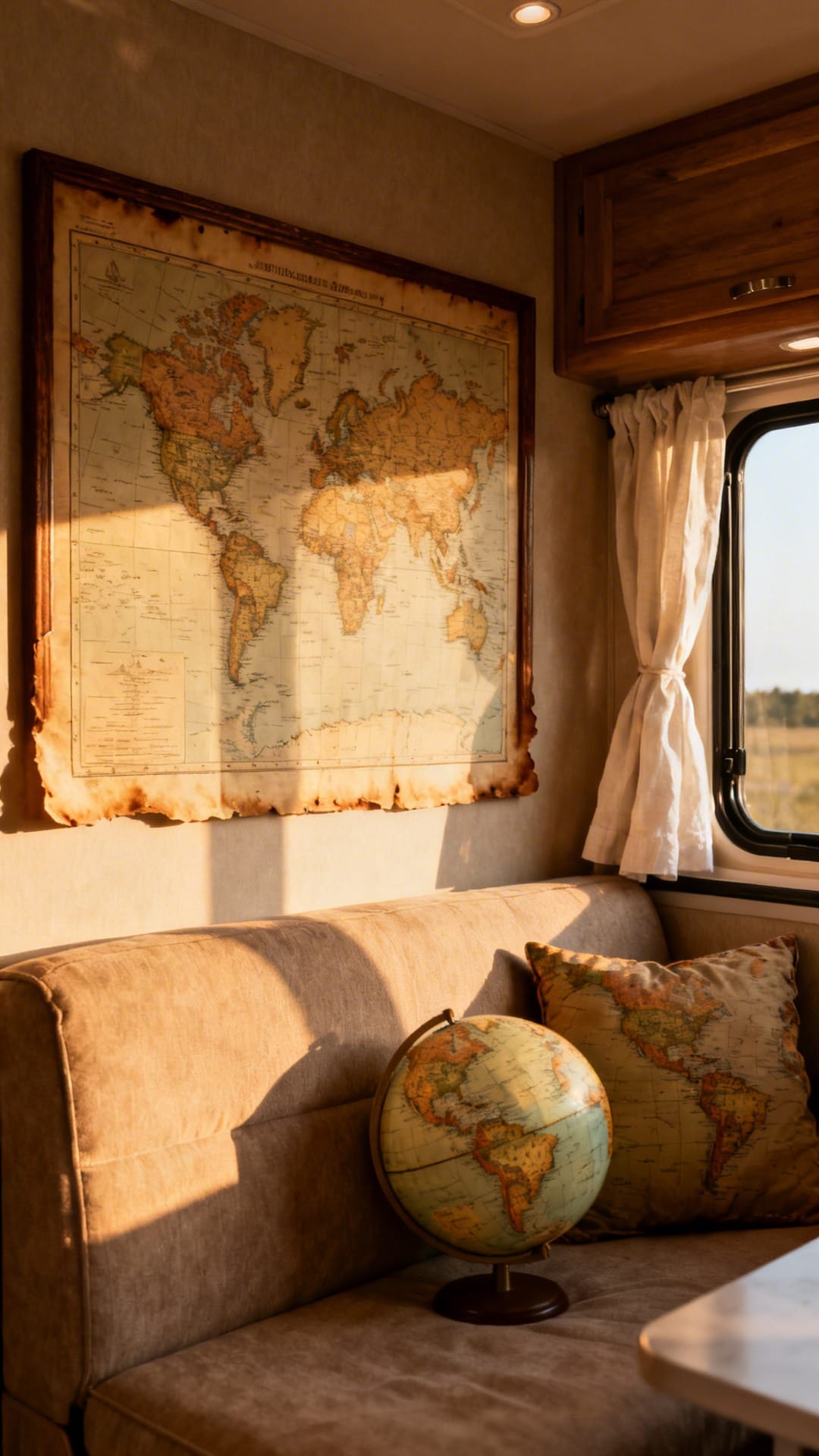 Display Vintage Maps or Road Atlases